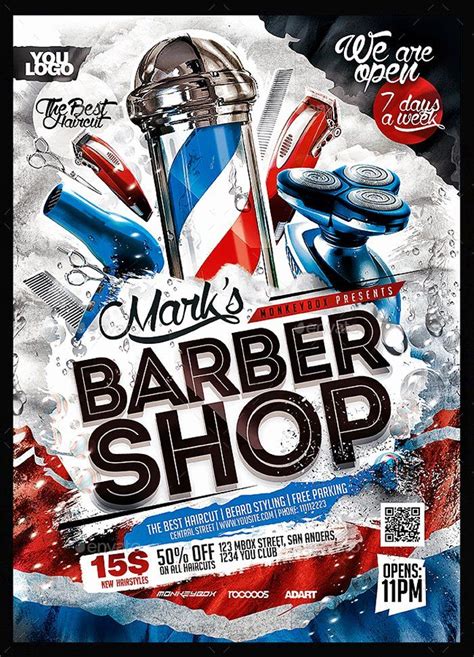 Barber Shop Flyer Free Template Beautiful 24 Barbershop Flyer Psd Templates Free And Premium