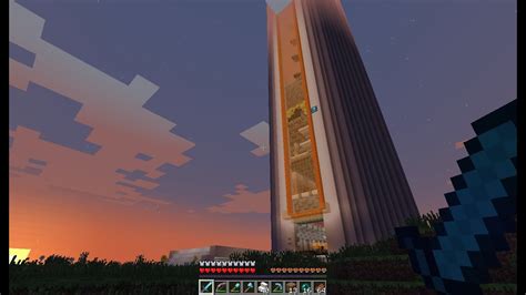 Giant Minecraft Tower Base Youtube