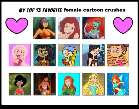 My Top 13 Favorite Cartoon Crushes Meme By Uranimated18 On Deviantart