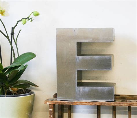 Vintage Metal Letter E By Bonnie And Bell