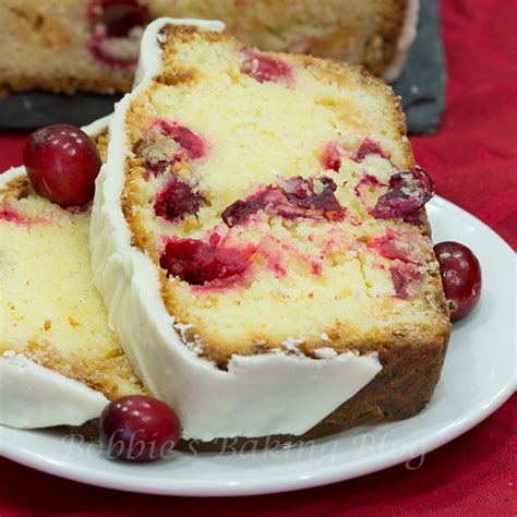 A generous drizzle of rich. Christmas Cranberry Pound Cake | Bobbies Baking Blog