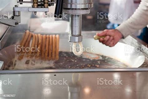 Churros Being Made At A Mexican Carnival Mexico City Stock Photo