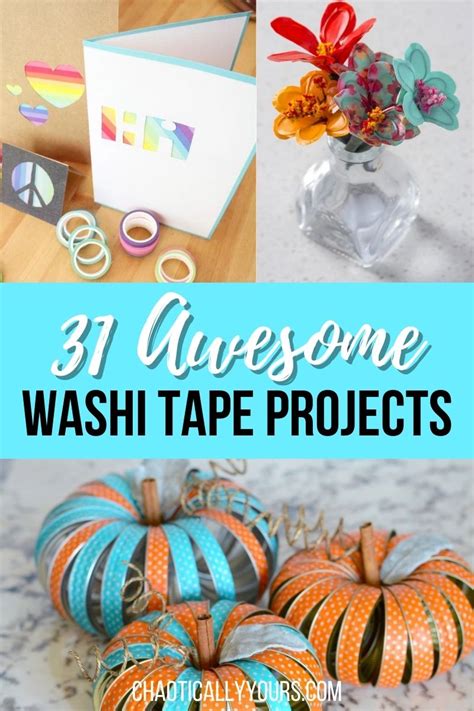Washi Tape Ideas 31 Fun Washi Tape Crafts Chaotically Yours