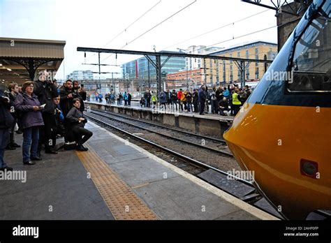 Rail Enthusiasts Photograph A Restored Intercity 125 Train At Kings