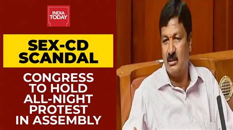 Ramesh Jarkiholi Sex Scandal Congress To Hold All Night Protest In