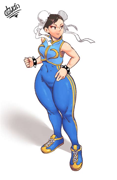 A Drawing Of A Woman In Blue And Yellow Outfit With Her Arms Crossed