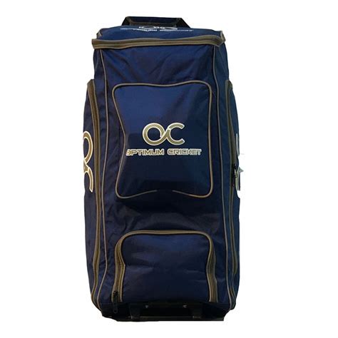 Optimum Cricket Academy Wheelie Duffle Bag Navy Optimum Cricket From