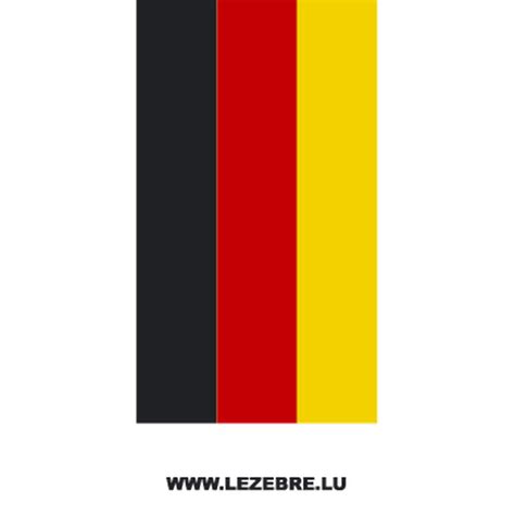 German Flag Strip Decal