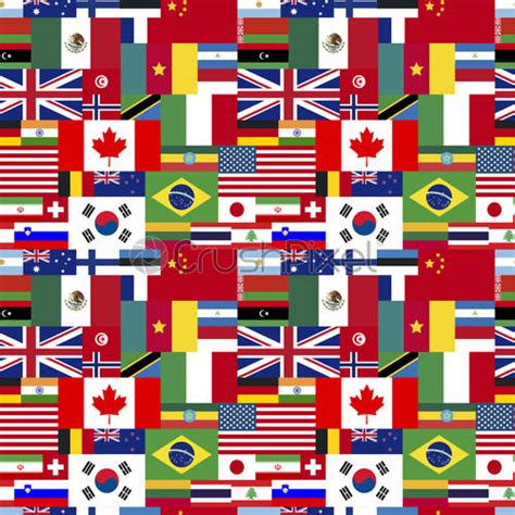 Flags Of World Sovereign States Seamless Pattern Stock Vector 1808754
