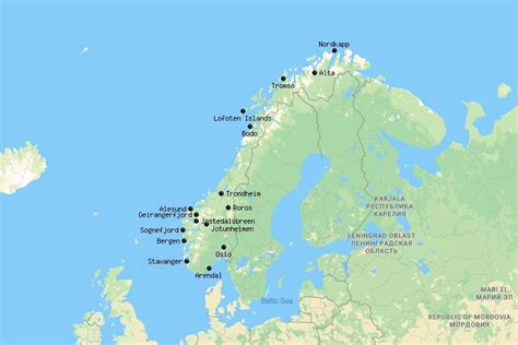 17 Best Places To Visit In Norway Map Touropia
