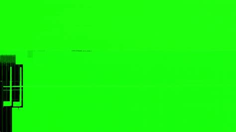 Minimal Broken Green Screen Glitch Effect Overlay Loop
