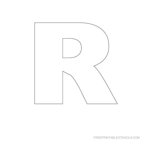 Bubble Letter R Printable Newnighthowl