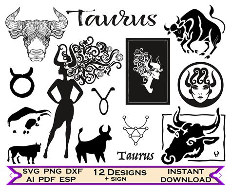 Craft Supplies Tools Zodiac Svg Hand Illustrated SVG Eps Png