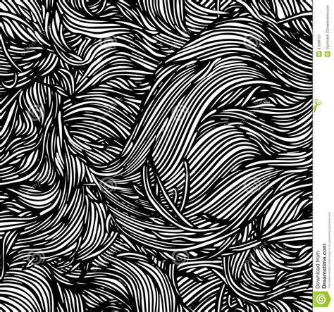 Vector Seamless Black And White Abstract Hand Drawn