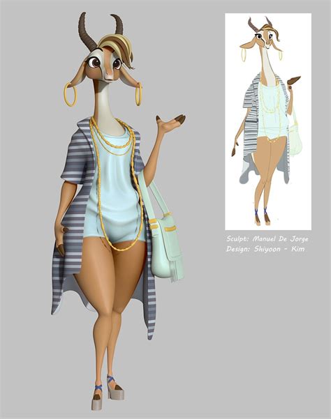 Art Of The Day 343 Gazelle The Angel With Horns Zootopia News Network