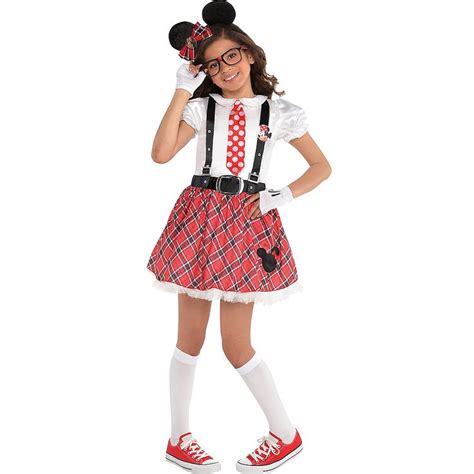 Girls Minnie Mouse Nerd Costume Halloween Costumes For Teens Girls Nerd Costume Nerd