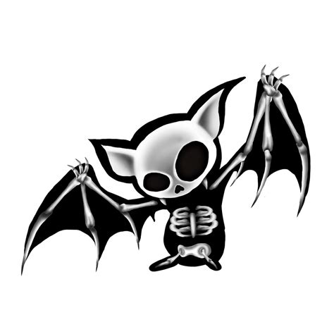 Skeleton Bat Art Print By Digital Dream Cloud X Small Bat Art