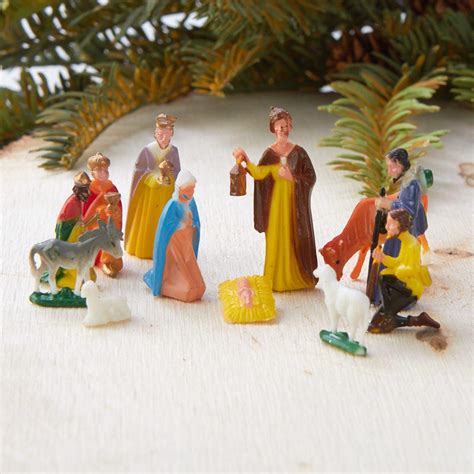 Miniature Nativity Set True Vintage Christmas Miniatures