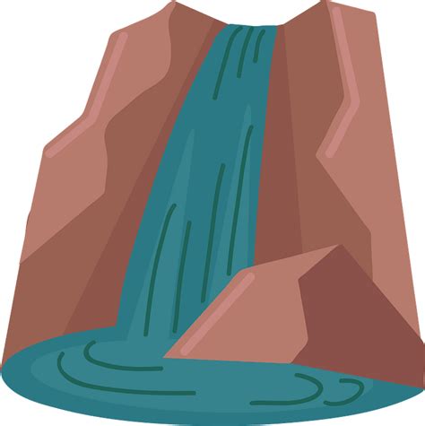 Cartoon Waterfall Clip Art