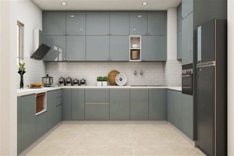 Spacious Modular U Shaped Kitchen Design Livspace