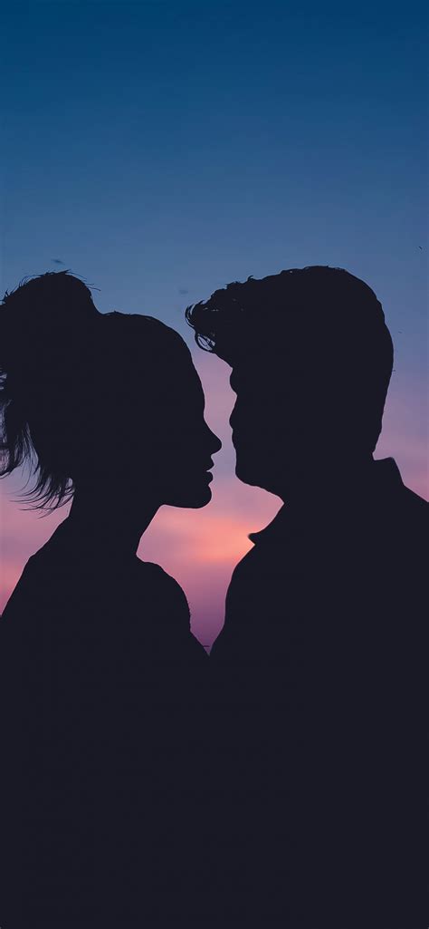Couple Wallpaper 4k Silhouette Lovers Romantic Evening