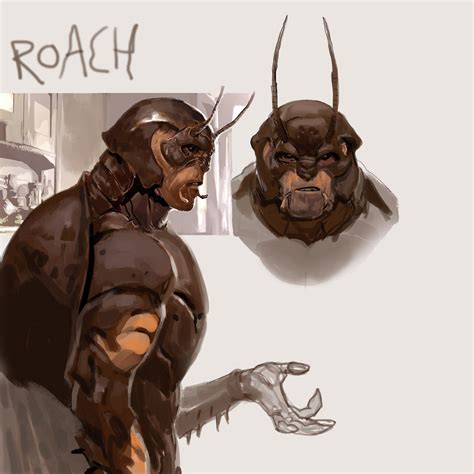 An Artists Rendering Of A Man With Horns And Claws