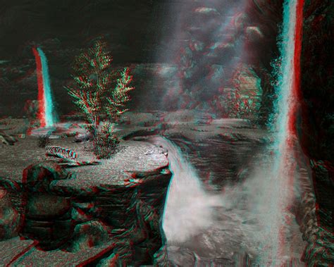 Skyrim Imagery Fallowstone Cave Waterfalls 3d Anaglyph Flickr
