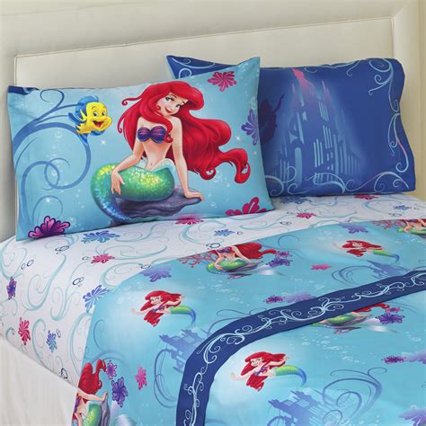 Buy products such as roommates disney princess glow within princess pink peel and stick wall decals, 8w x 12h at walmart and. Disney The Little Mermaid 4-Piece Bedsheet Set - Ariel