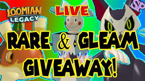 🔴 Rare And Gleam Giveaway Loomian Legacy Roblox 2019