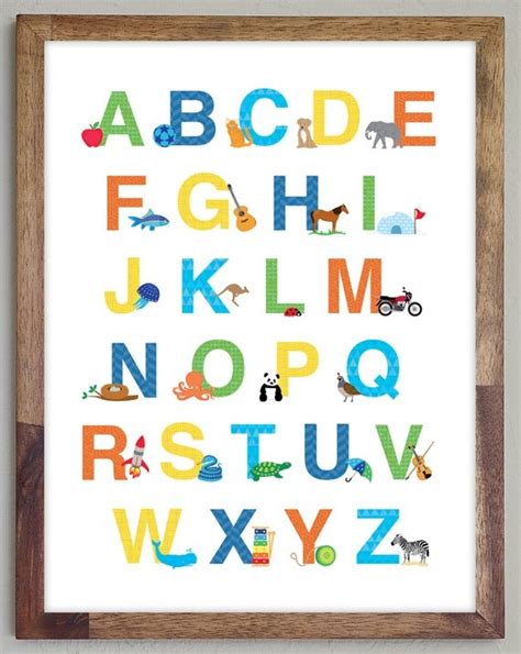 Items Similar To Alphabet Print Poster 11 X 14 Or 12 X 16 On Etsy