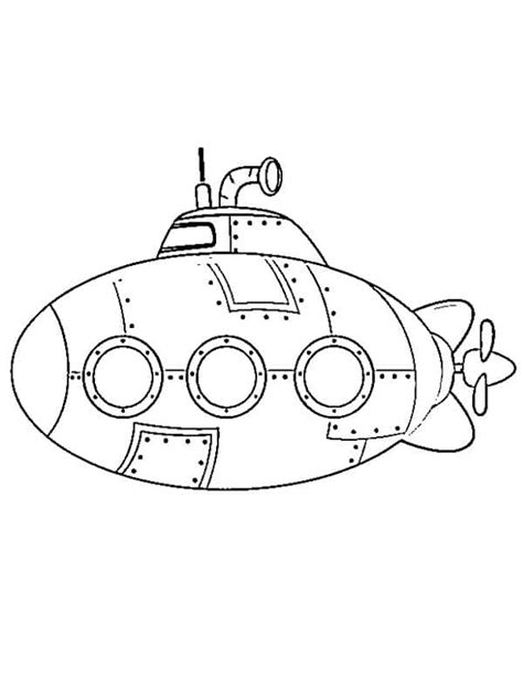 Desenhos De Submarino 5 Para Colorir E Imprimir ColorirOnline Com