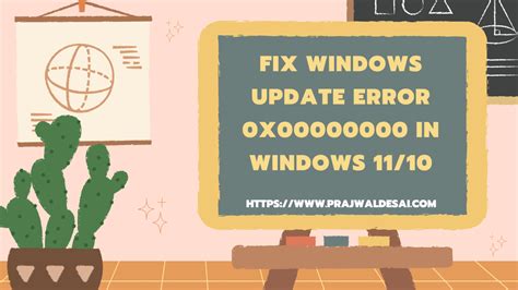 Fix Windows Update Error X In Windows