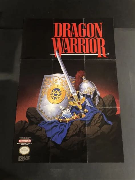DRAGON WARRIOR NES Poster Map Insert PicClick