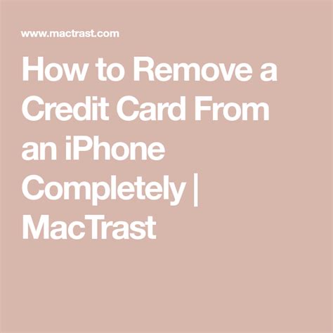 Credit card processing is the process that allows your customers to pay your business via card payments. How to Remove a Credit Card From an iPhone Completely | MacTrast | Credit card, How to remove, Cards