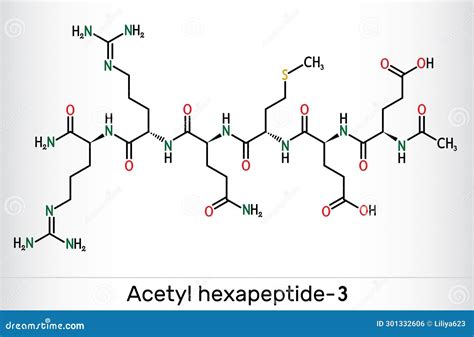 Acetyl Hexapeptide 3 Acetyl Hexapeptide 8 Argireline Molecule