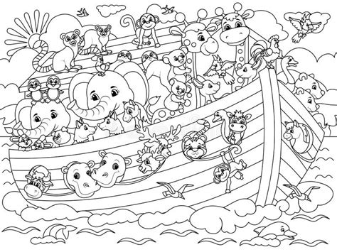 Noah And Animals Coloring Pages