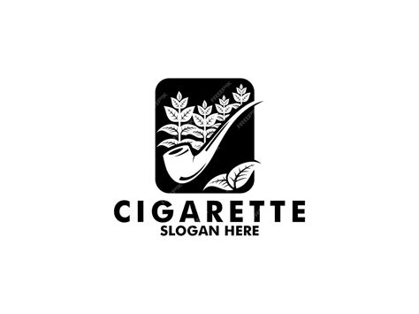 Premium Vector Cigarette Logo With Pipe Tobacco Logo Vector Premium