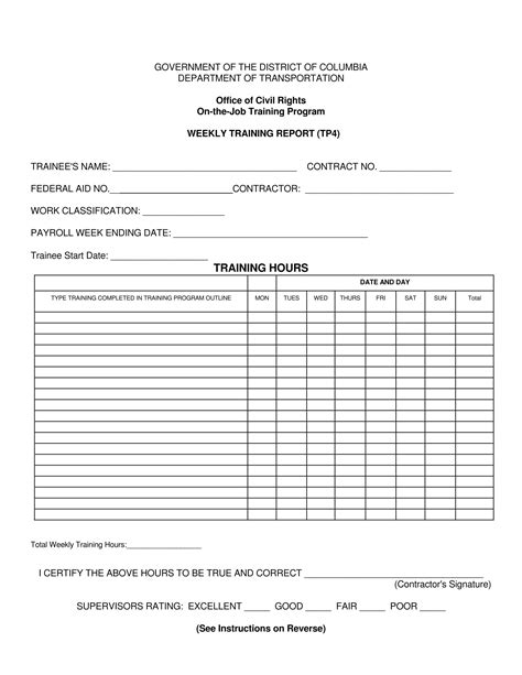 Free 15 Weekly Report Forms In Pdf Ms Word Excel