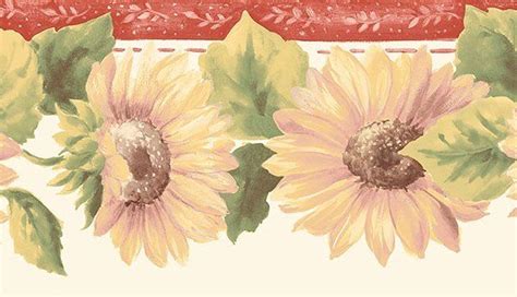 Kitchen Sunflower Wallpaper Border Pin On Stuff To Buy Other