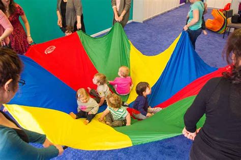 Baby Storytime Using A Parachute Jbrary