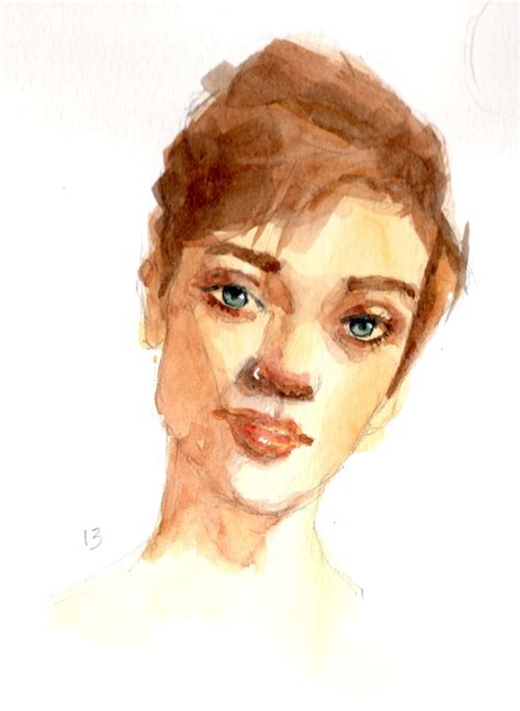 Watercolor Portrait 13 Marlene Lee Art