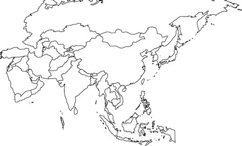 Download Hd Location Asia Map Political Blank Transparent Png Image