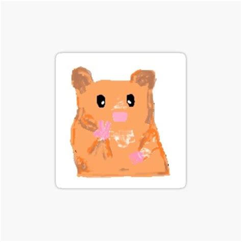 Paint Pals Hamster Peace Meme Sticker For Sale By Loxy Ham Art