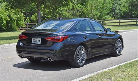 2023 Infiniti Q50 Red Sport 400 Awd Black Opal Edition Review And Test Drive