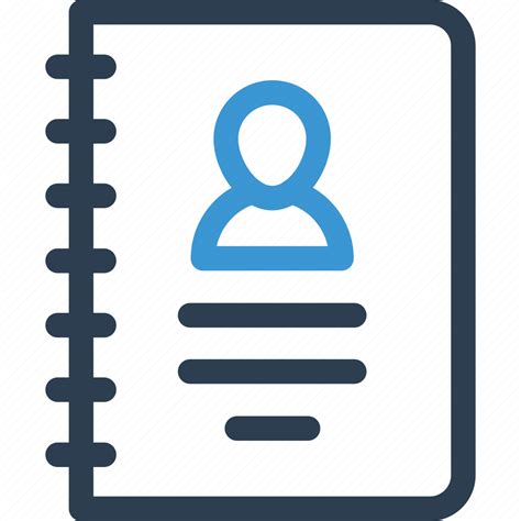 Address Book Contacts List Notebook Profile Icon Download On