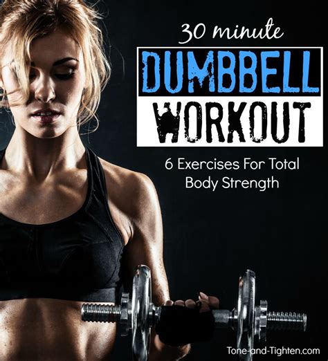 Total Body Dumbbell Workout At Home Dumbbell Workout Dumbbell