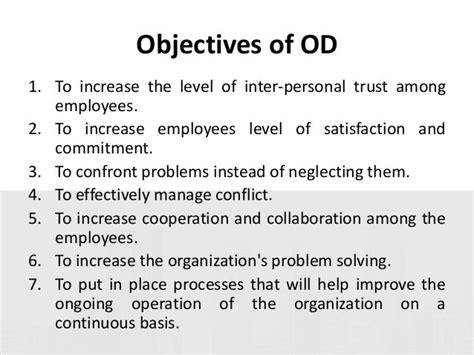 Organizational Development And Structure