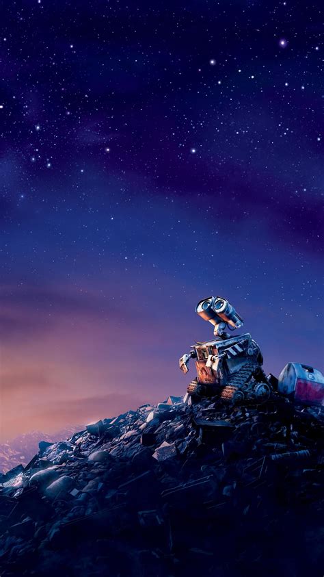 Fondo De Pantalla Para Celular De Disney Wallpaper De Wall E Mirando