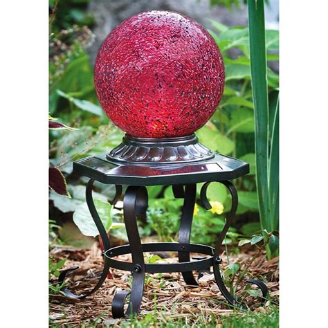 Solar Mosaic Gazing Ball With Stand 191851 Solar And Outdoor Lighting