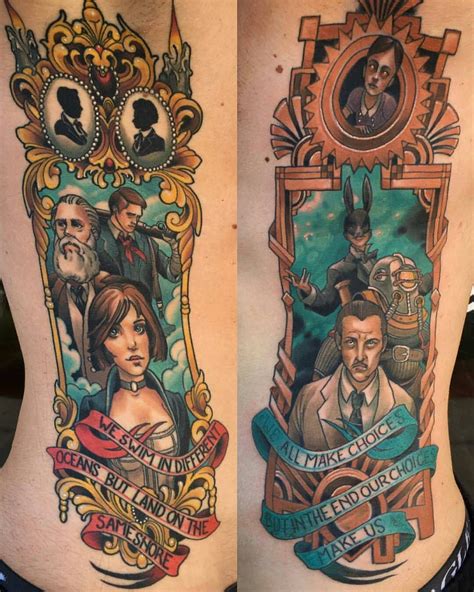 200 Best Bioshock Tattoo Designs For Men 2020 Slave Chain Ideas